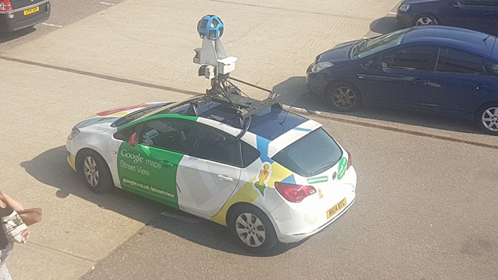 Google Street View just came by the office and everyone rushed outside to get in the shot!